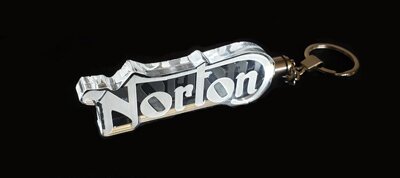 Engraved promotional Norton keychain, Engraver's Den