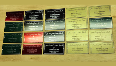 Custom engraved recognition plaques, service awards, Engraver's Den