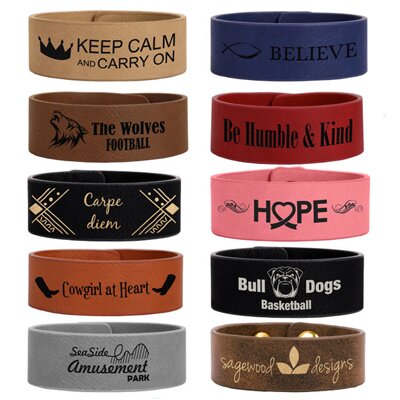 Custom engraved eco-friendly bracelets, Engraver's Den