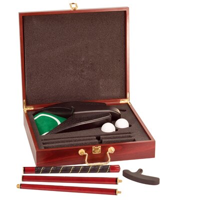 Custom engraved rosewood finish executive golf gift set, corporate gifts from Engraver's Den