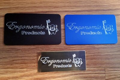 Engraved promotional tags, Engraver's Den