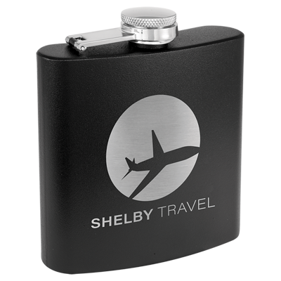 Custom engraved promotional travel flasks from Engraver's Den