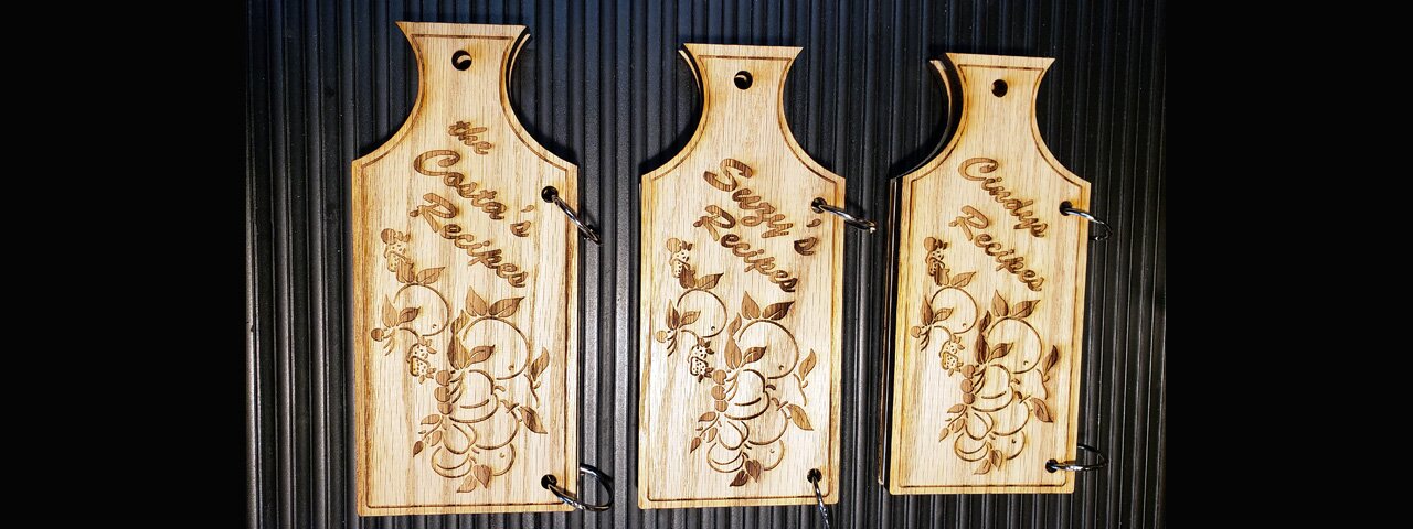 Custom engraved wood products, wood engraving services, Engraver's Den